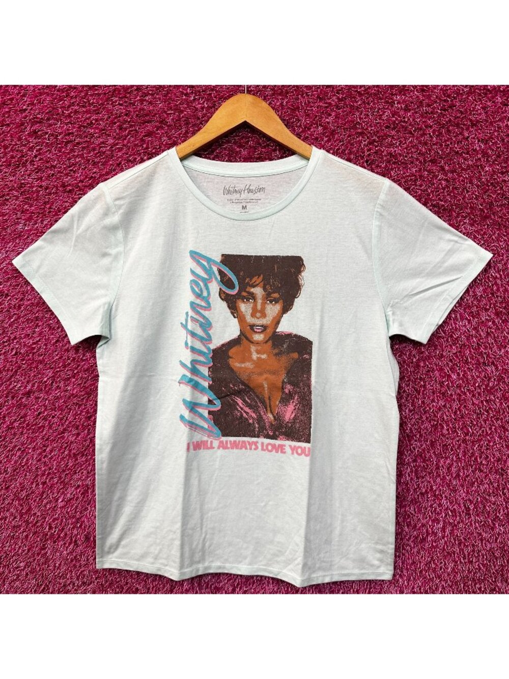 Whitney Houston I will always Love You Womens Tshirt Size Medium